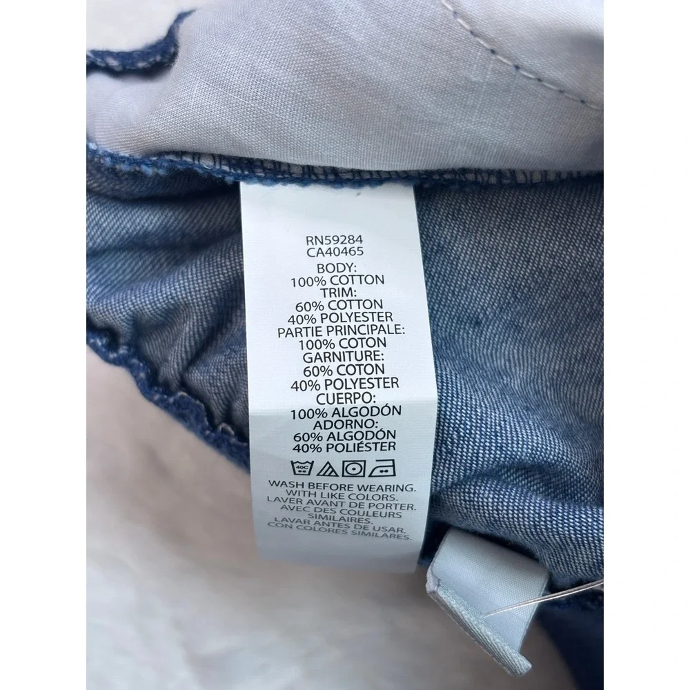 The Children's Place Shorts 8 Blue Chambray Denim Elastic Waist Girls Kids